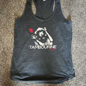 Stevie Nicks - Tambourine Queen Gray Tank Top